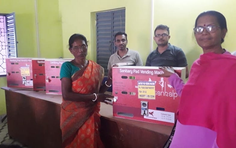 Sanitary Pad Vending Machine Distribution