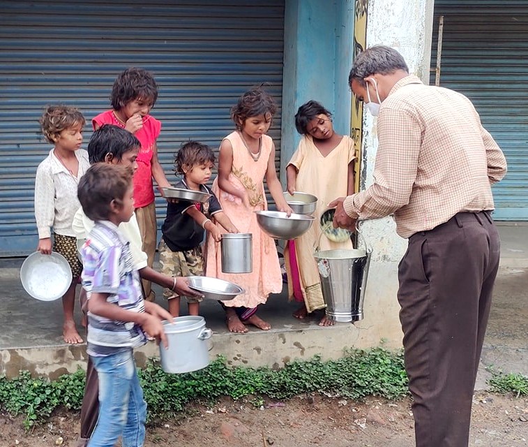 Distribution of khichuri during the Cyclone Yaas - Puara