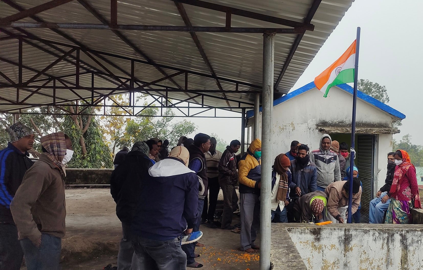 Flag hoisting ceremony on Independence Day